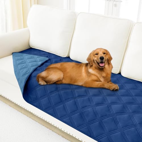 Smiry Waterproof Dog Bed Cover, Reversible Pet Blanket for Sofa Couch
