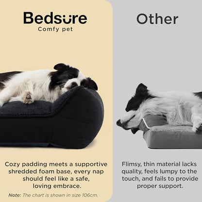 Bedsure SupportMax™ Extra Thick Orthopedic XL Dog Beds Large Sized Dog