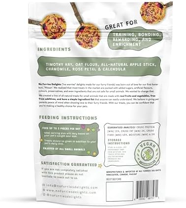 Treats, 100% All Natural Forage Pops for Rabbit Hamster Guinea Pig Chinchilla Pet Rat Mice Gerbil Bird, Healthy Enrichment Bonding Rewarding Training (Forage Pops 5pcs)