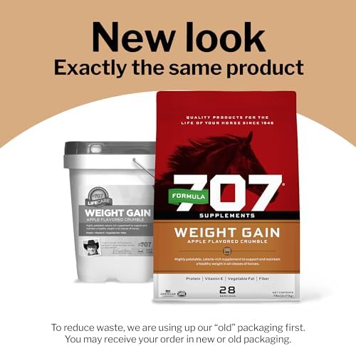 Formula 707 Weight Gain Crumble for Horses, 7 lb – Calorie-Rich Support