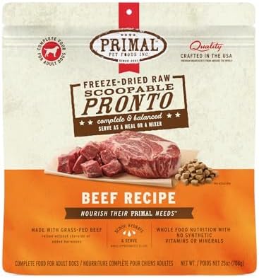 Primal Pronto Mini Nuggets, Freeze Dried Dog Food, Beef, 25 oz