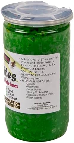 Nature Zone SNZ54511 Feeder Insects Total Bites Soft Moist Food with Spirulina, 9-Ounce