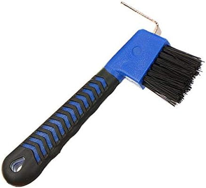 BOTH WINNERS Horse Hoof Pick Brush with Soft Touch Handle (Royal Blue)
