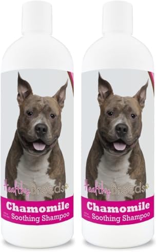 Healthy Breeds American Staffordshire Terrier Chamomile Soothing Dog Shampoo 8 oz (Pack of 2)