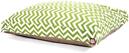 Majestic Pet Rectangular Dog Bed, Large, 44x36x5 in, Washable, Sage Green