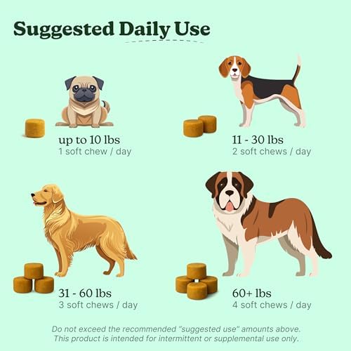 Dog Hip & Joint Chews – Advanced Joint Support Supplement for Dogs, Chicken Flavor with Glucosamine, Chondroitin & MSM, Supports Mobility, Flexibility & Comfort, 120 Count