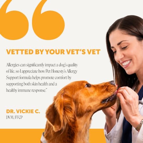 Pet Honesty Dog Allergy Chews for Itch & Allergy Relief, Salmon, 90ct