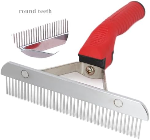Pet Deshedding Rake Comb for Large Dogs Undercoat Grooming Brush