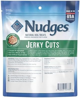 Blue Buffalo Nudges Jerky Cuts Chicken Dog Treats, 5 oz