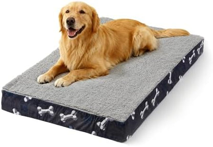 Orthopedic Pet Beds for Large Sized Dog 41x27 Inch Navy