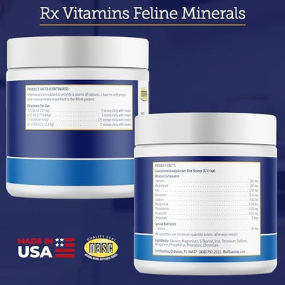 Rx Vitamins Feline Minerals - Daily Nutritional Support with Taurine - 8oz
