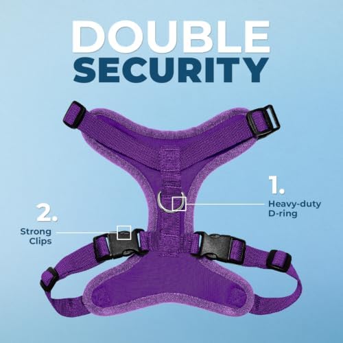 Voyager Step-in Lock Dog Harness - Purple, Large