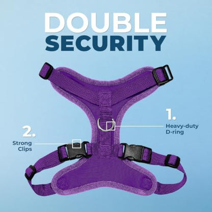 Voyager Step-in Lock Dog Harness - Purple, Large
