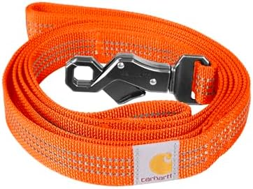 Carhartt Nylon Dual Handle Dog Leash Hunter Orange L