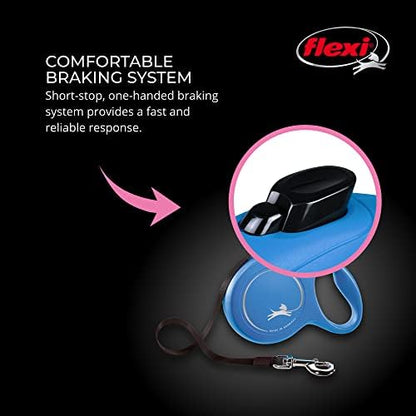 FLEXI® Classic Tape Retractable Dog Leash, Large, 16 ft - Blue