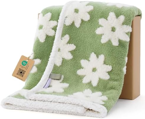 LE SURE Waterproof Dog Blankets for Small Dogs Cute Cozy 3D Jacquard,25x35