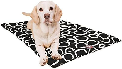 30" Fusion Black Crate Dog Bed Mat By Majestic Pet Products