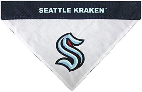 Pets First KRA-3217-L-XL Seattle Kraken Reversible Bandana
