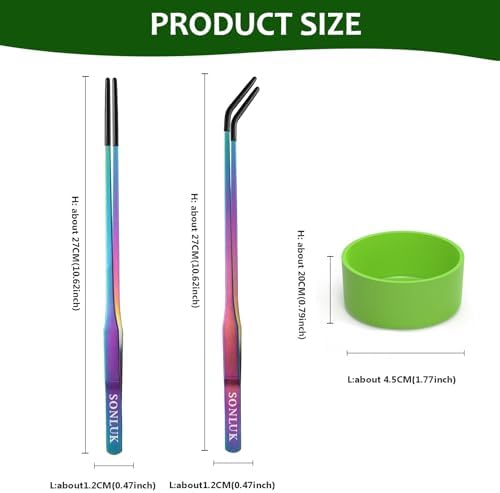 3 Pack Reptile Feeding Tongs&Bowl Set,10.62",Rubber Tips(A-colorful)