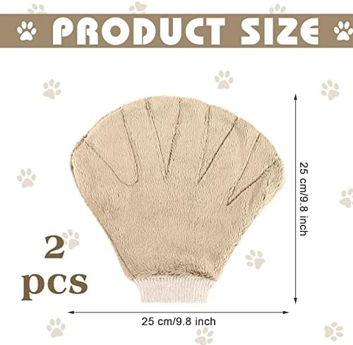 2 Pcs Sugar Glider Bonding Mitt, Calming Sleeping Glove, Bite Proof Animal Handling Gloves, Hedgehog Accessories Calming Glove for Train Your Sugar Glider Small Animals Hamster Rats Pet (Beige)