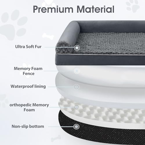 BFPETHOME Orthopedic Washable Human Dog Bed for Adult & Dog Cozy Sleep
