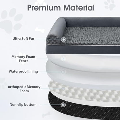 BFPETHOME Orthopedic Washable Human Dog Bed for Adult & Dog Cozy Sleep