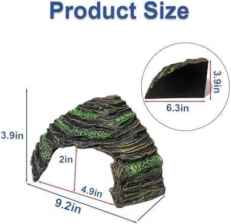 Reptile Hide Cave and Aquarium Tank Accessories Decorations