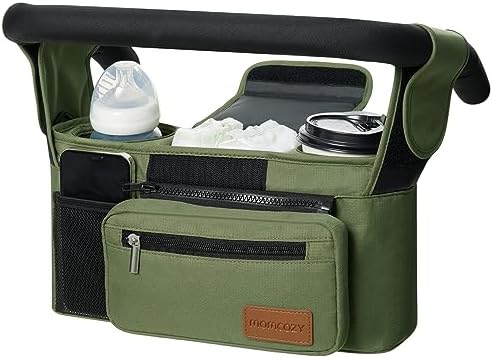 Momcozy Universal Stroller Organizer with Insulated Cup Holder
