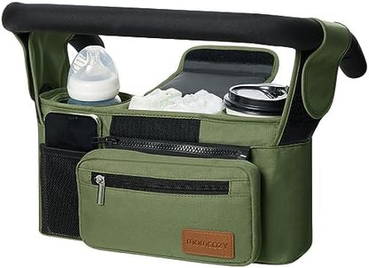 Momcozy Universal Stroller Organizer with Insulated Cup Holder