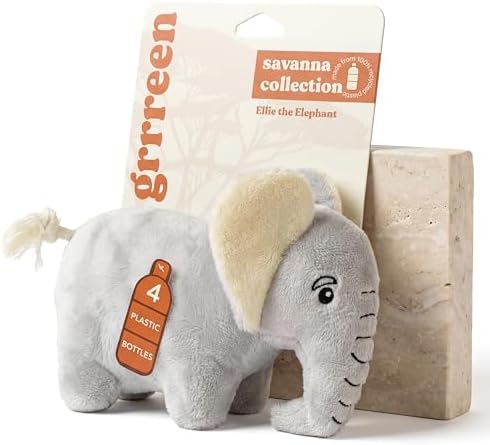 Premium Plush Dog Toy - Elephant Plush Dog Toy, Medium Eco Friendly