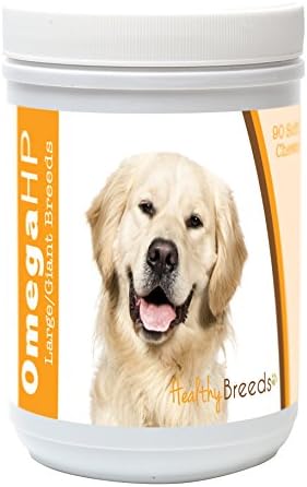 Healthy Breeds Golden Retriever Omega HP Fatty Acid Skin and Coat Support Soft Chews 90 Count