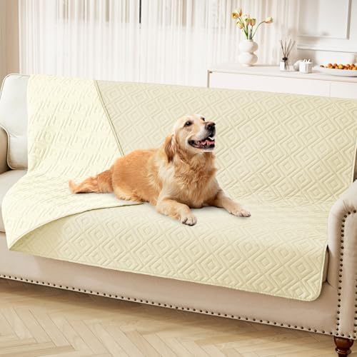 hyha Waterproof Reversible Dog Blanket, Pet Blanket for Sofa Couch