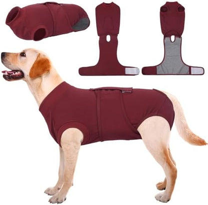 Kuoser Recovery Suit for Dogs Cats, Soft Dog Surgery Suit Female Male Spay
