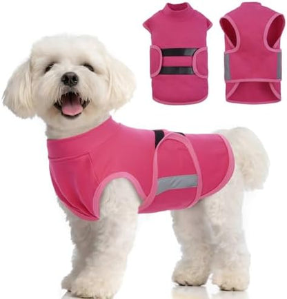 MIGOHI Dog Anxiety Relief Coat,M, Rosered