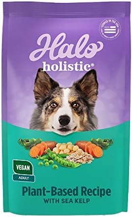 Halo Holistic Dry Dog Food, Vegan Plant-Based Recipe, Kelp, 21 lb