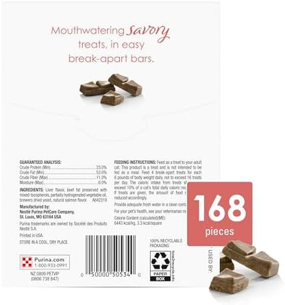 Fancy Feast Purina Limited Ingredient Cat Treats, Savory Cravings Salmon Flavor - 3 oz. Box (Pack of 2)