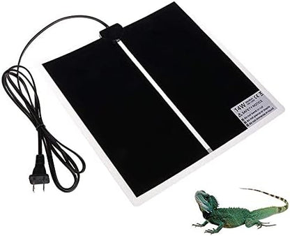 KABASI Reptile Heating Pad with Temperature Control, 14W 11x11inch