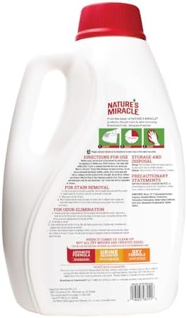 Nature’s Miracle Dog Stain & Odor Remover, Enzymatic Cleaner, 1 gal