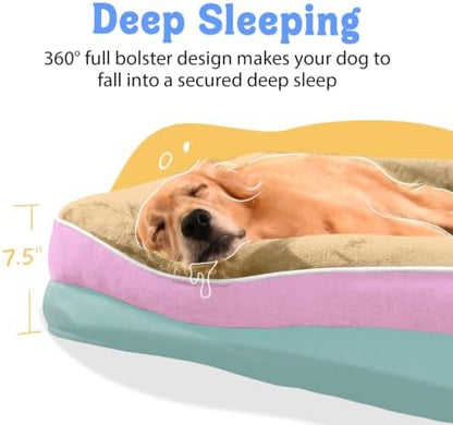 Chez Paw Orthopedic Washable XXL Dog Bed for Extra Large Dogs