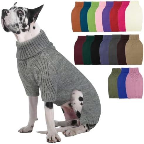 Great Dane Sweater,5XL Extra Large Sweater for Giant Breed Dogs in Winter