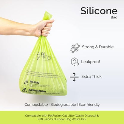 PetFusion Replacement Waste Bags, Litter and Outdoor Disposal, Leakproof