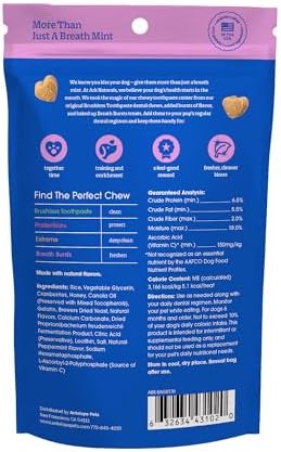 ARK NATURALS Breath Bursts Peppermint Dog Dental Bits - Small Breeds (4 oz)