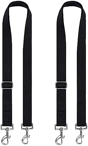 Premium Horse Blanket Sheet Leg Straps, 2 Pcs Adjustable 27.55" to 55" Length, Replacement Stretchy Belly Strap with Double Swivel Snaps