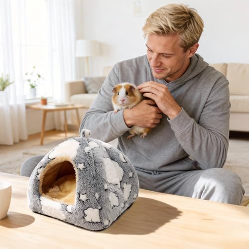 3PCS Guinea Pig Tunnel Set Washable Guinea Pig Houses and Hideouts Small Animals Hideout Tubes for Hamster Chinchilla Bunny Hedgehog Ferret Rat