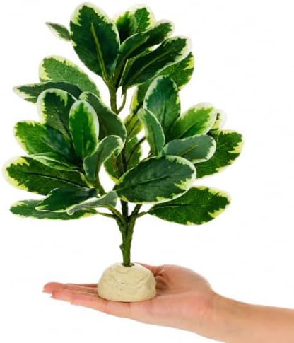 EupHHonycs Reptile Plants Artificial Leaves Reptile Tank Decorations