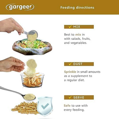 Gargeer 2oz Grassland Tortoise Salad Topper. Enhanced Appetite, USA Made