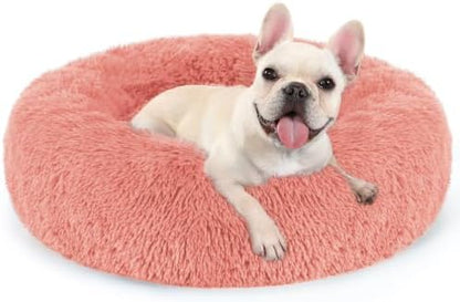 rabbitgoo Calming Cat Beds for Indoor Cats, 23 inches, Pink