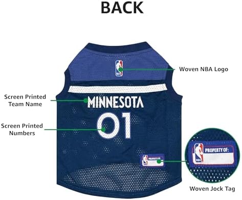 Timberwolves Basketball Mesh Pet Jersey