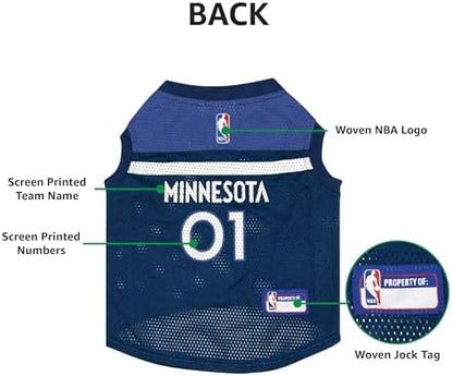 Timberwolves Basketball Mesh Pet Jersey