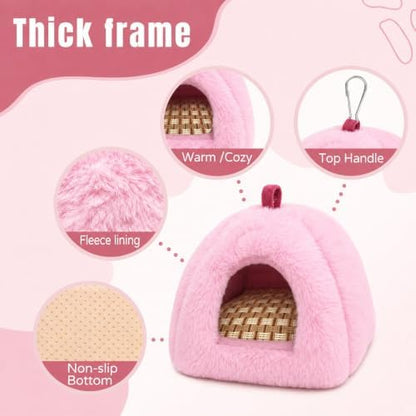 Guinea Pig Hideout with Removable Cooling Mat, Small Animal Bed